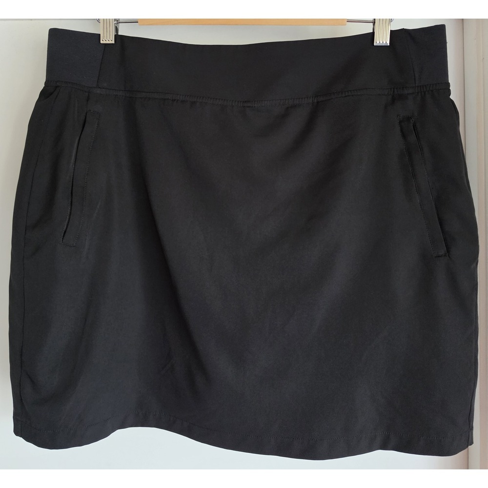 Recreation Thread & Supply Mini Skort 1X Black Polyester Blend Athleisure